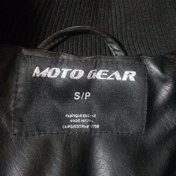MOTO GEAR Faux Leather Jacket | Size S - Picture 9 of 16